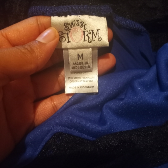 Sweet Storm Blue Lace Dress - Picture 3 of 4